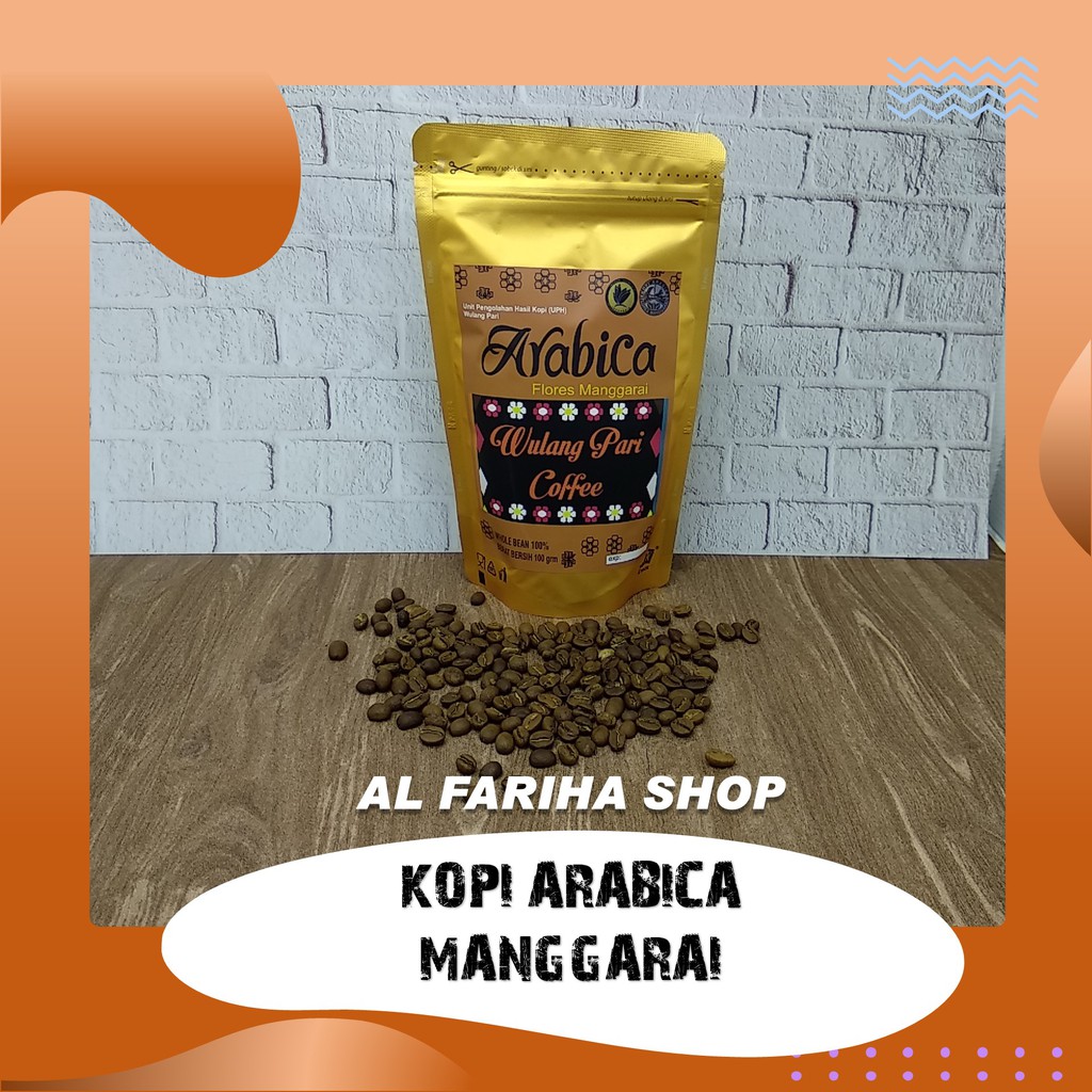 Jual Kopi Arabica Manggarai Kafein Rendah Ukuran Gram Shopee