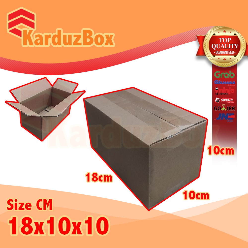 Jual 18x10x10 Kardus Box Packaging POLOS BARU Shopee Indonesia