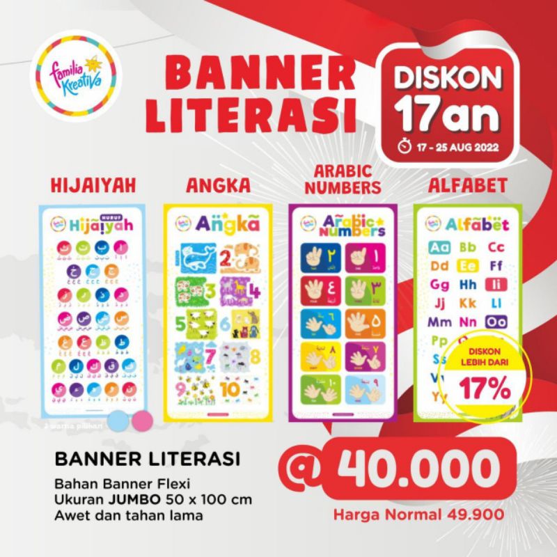 Jual Banner Literasi Familia Kreativa Shopee Indonesia