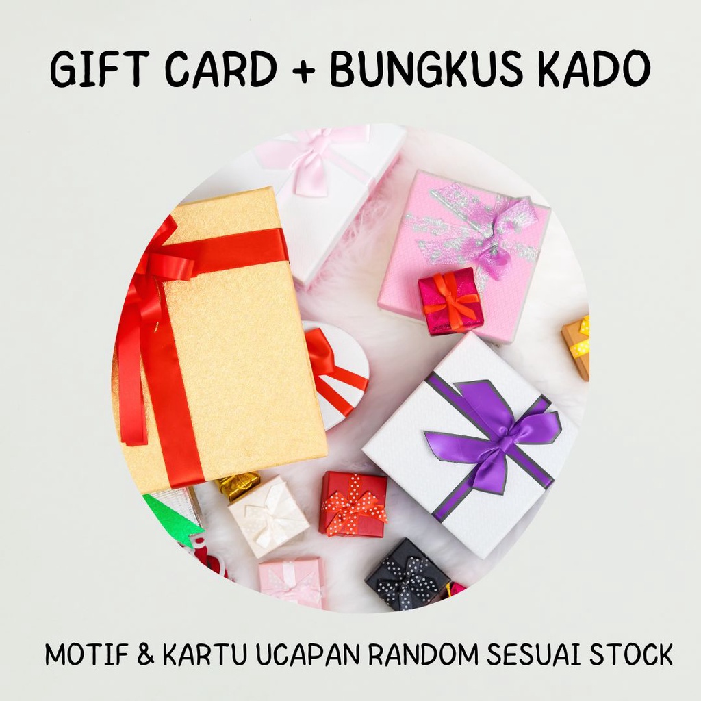 Jual Jasa Bungkus Kado Kartu Ucapan Additional Service Shopee