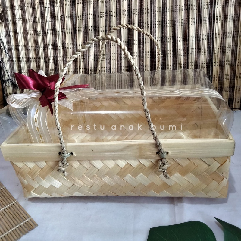 Jual Wadah Hampers Besek Bingkisan 20x30 Hantaran Nikahan Seserahan