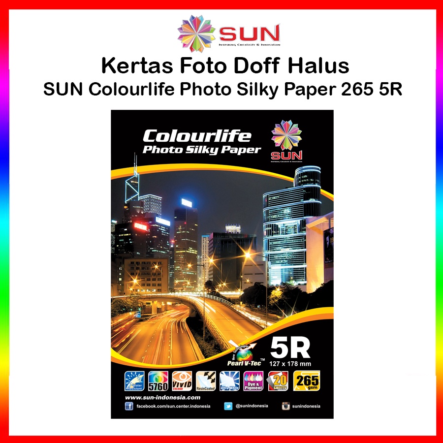 Jual Kertas Foto R R Silky Doff Sun Colourlife Silky Photo Paper R