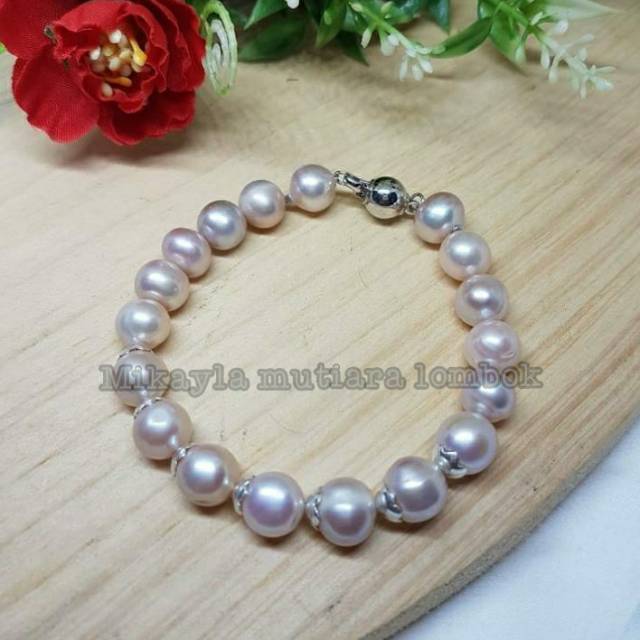 Jual Gelang Perak Murni Mutiara Lombok Mutiara Tawar Shopee Indonesia