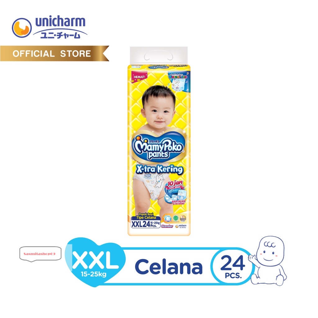 Jual MamyPoko Pants X Tra Kering XXL 24 Popok Celana Shopee Indonesia