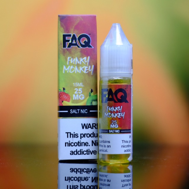 FAQ FUNKY MONKEY LIQUID SALTNIC By EJM 15ML 25MG BANANA STRAWBERRY