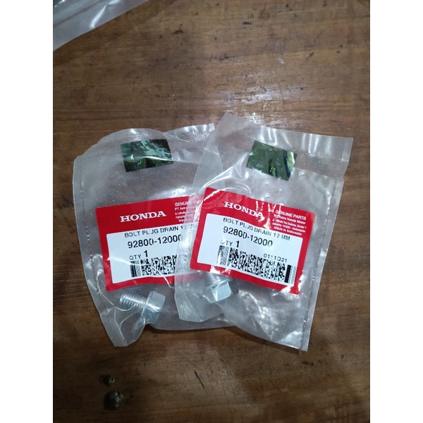 Jual BOLT PLUG DRAIN PEMBUANGAN OLI SUPRA 12MM Shopee Indonesia