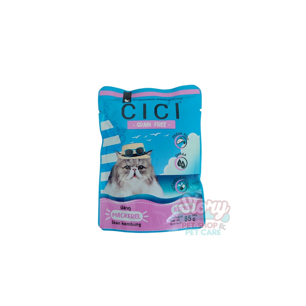 Jual Cici Pouch All Variant Makanan Kucing Basah 85gr Shopee Indonesia