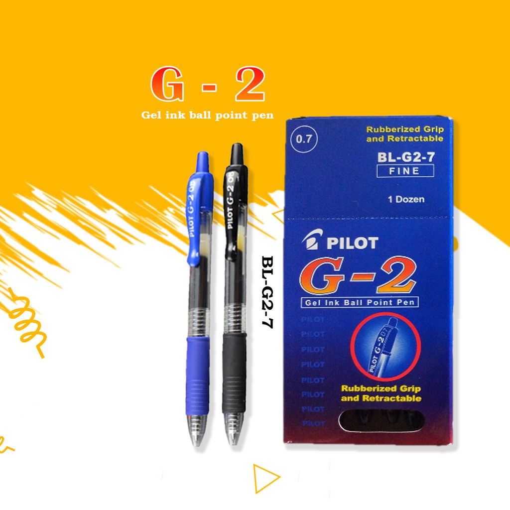 Jual Pulpen Pilot G Pulpen Gel Ketebalan Mm Warna Hitam Dan Biru