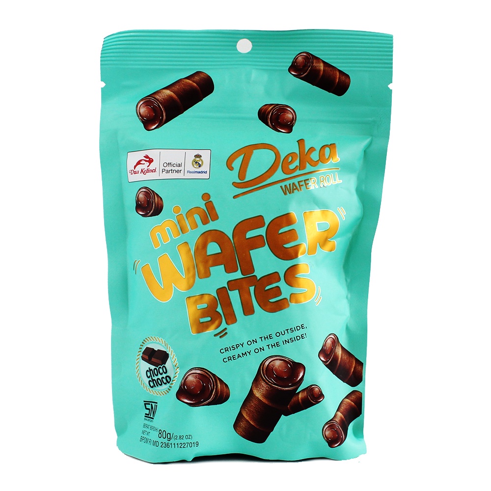 Jual DEKA WAFER ROLL MINI BITES CHOCO CHOCO 80GRAM Shopee Indonesia