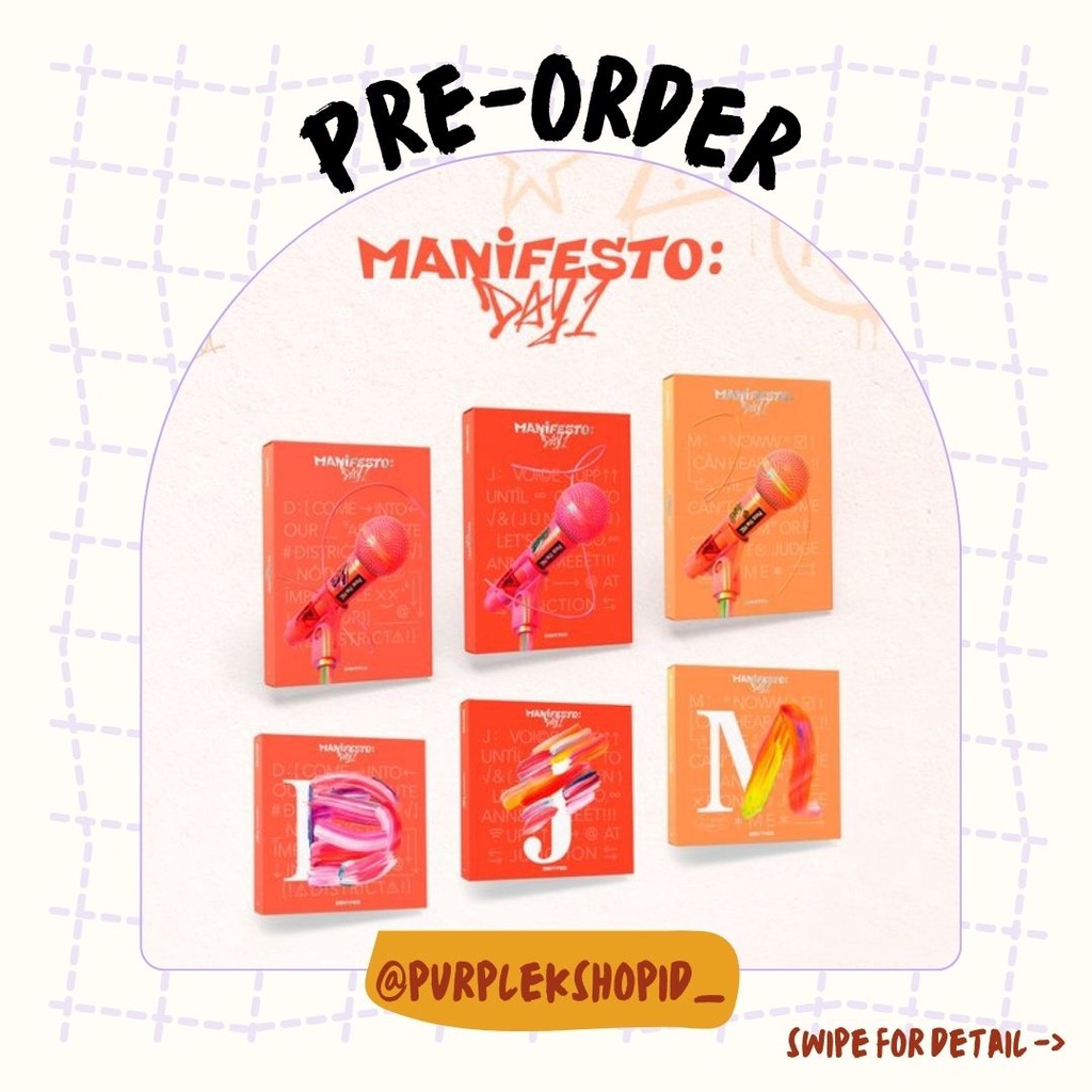 Jual PO BACA DESKRIPSI ENHYPEN 3rd Mini Album MANIFESTO DAY 1