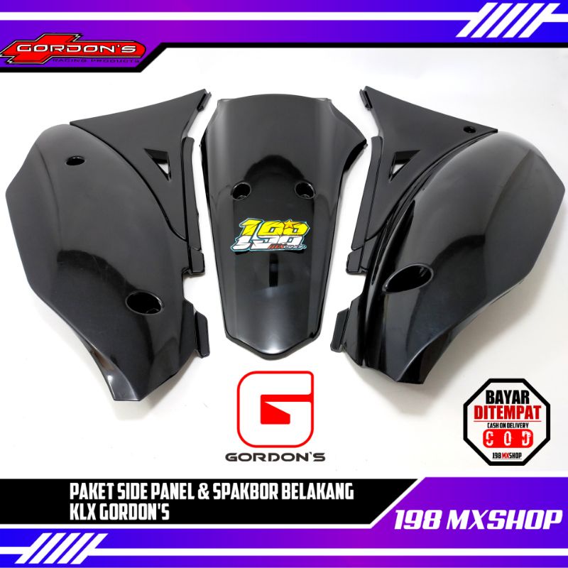 Jual Paket Side Panel Dan Spakbor Belakang Klx Bodyset Gordon Cover