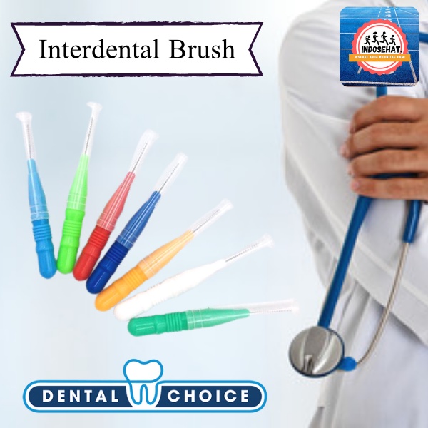 Jual DENTAL CHOICE Interdental Brush Sikat Gigi Sela Celah Gigi Ortho