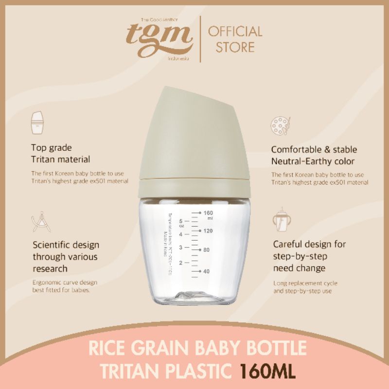 Jual Tgm Rice Grain Baby Bottle Tritan Ml Botol Susu Newborn