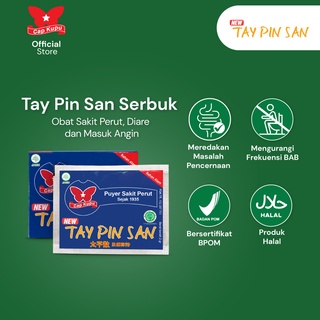 Jual Tay Pin San Serbuk 12 Sachet Obat Sakit Perut Diare Cap Kupu