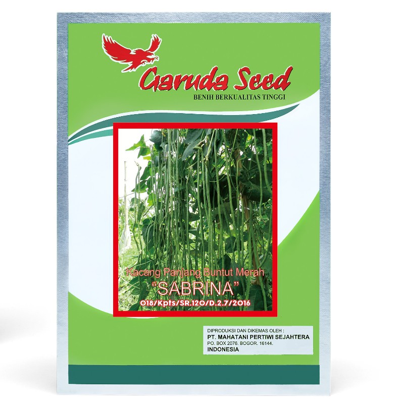 Jual Benih Kacang Panjang Hitam Putih O Sabrina Garuda Seed 50 Gram