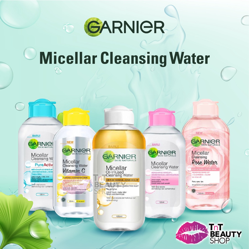 Jual Garnier Micellar Water Pink Blue Biphase Oil Infused Ml