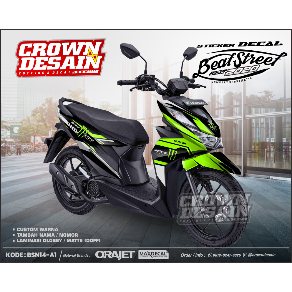 Jual Decal Motor Honda Beat Street Fullbody Sticker Decal Beat