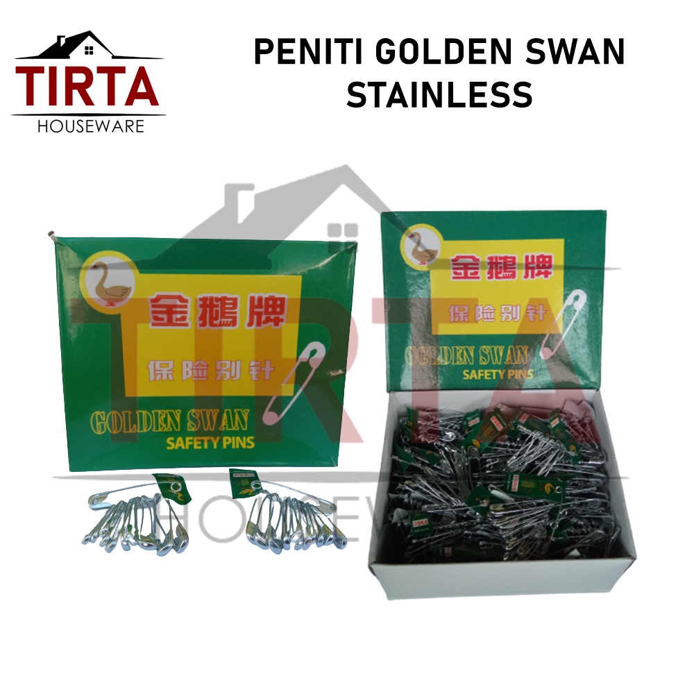 Jual PENITI SET SWAN STAINLESS SAFETY PINS IMPORT QUALITAS SUPER