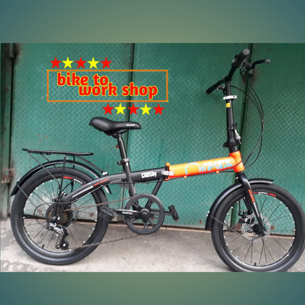 Jual Sepeda Lipat Atlantis Crosby Boncengan Bagasi Folding Bike