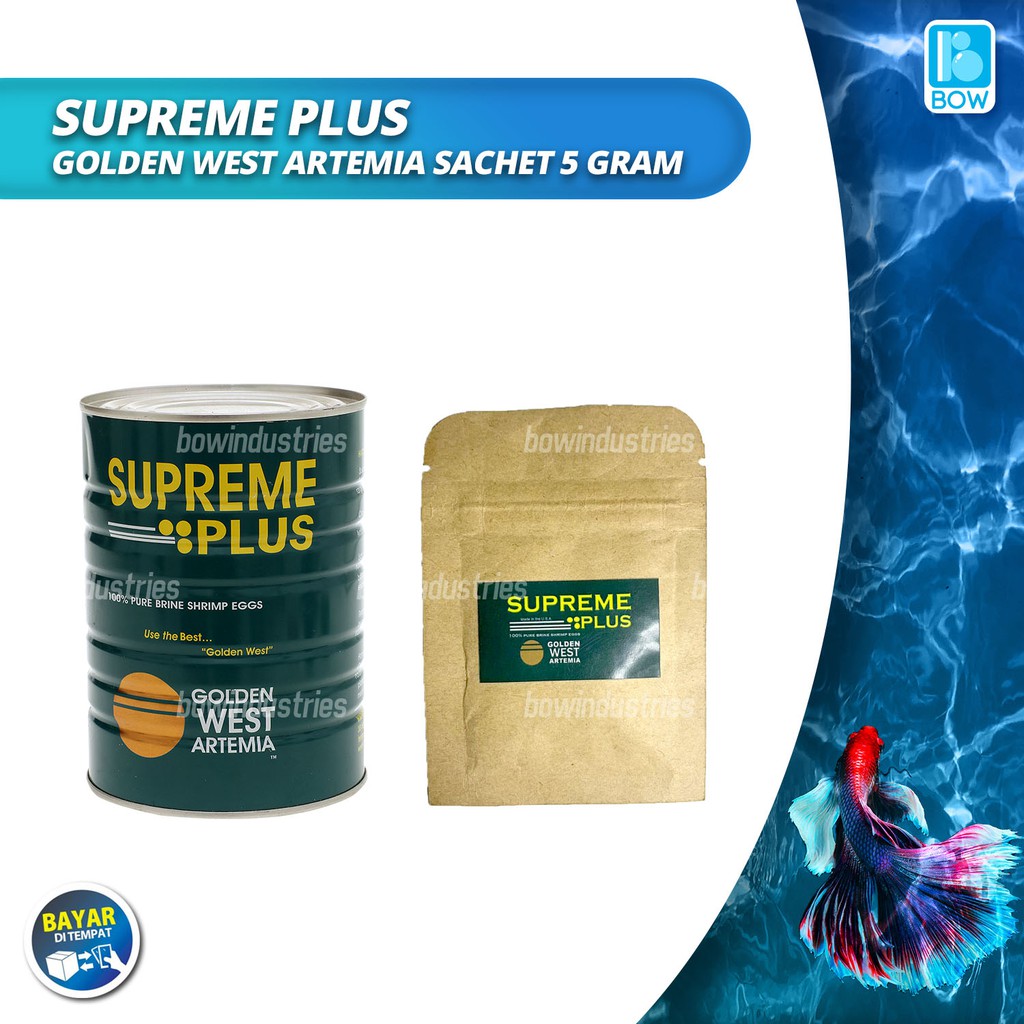 Jual Artemia Sachet Supreme Plus Supremeplus Untuk Cupang Kultur Gram