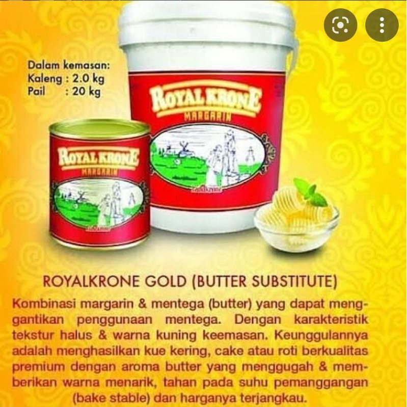 Jual BUTTER ROYAL KRONE REPACK 500 G Shopee Indonesia