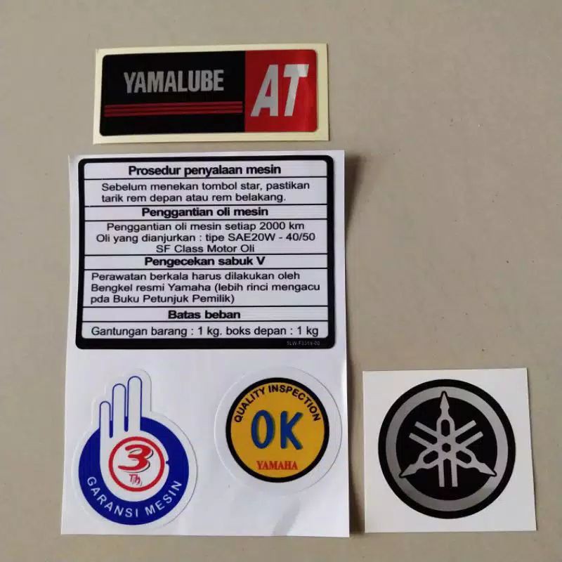 Jual Stiker Warning Prosedur Yamaha Nouvo Mio Soul Fino Mx Terlengkap