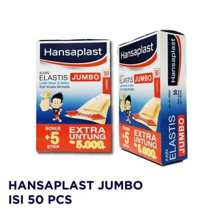 Jual Hansaplast Kain Elastis Isi 50 Lembar Jumbo Dan 100 Lembar