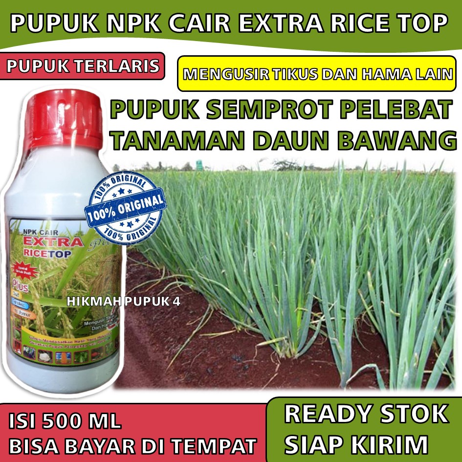 Jual Pupuk Npk Cair Extra Ricetop Ml Pupuk Semprot Pelebat Tanaman