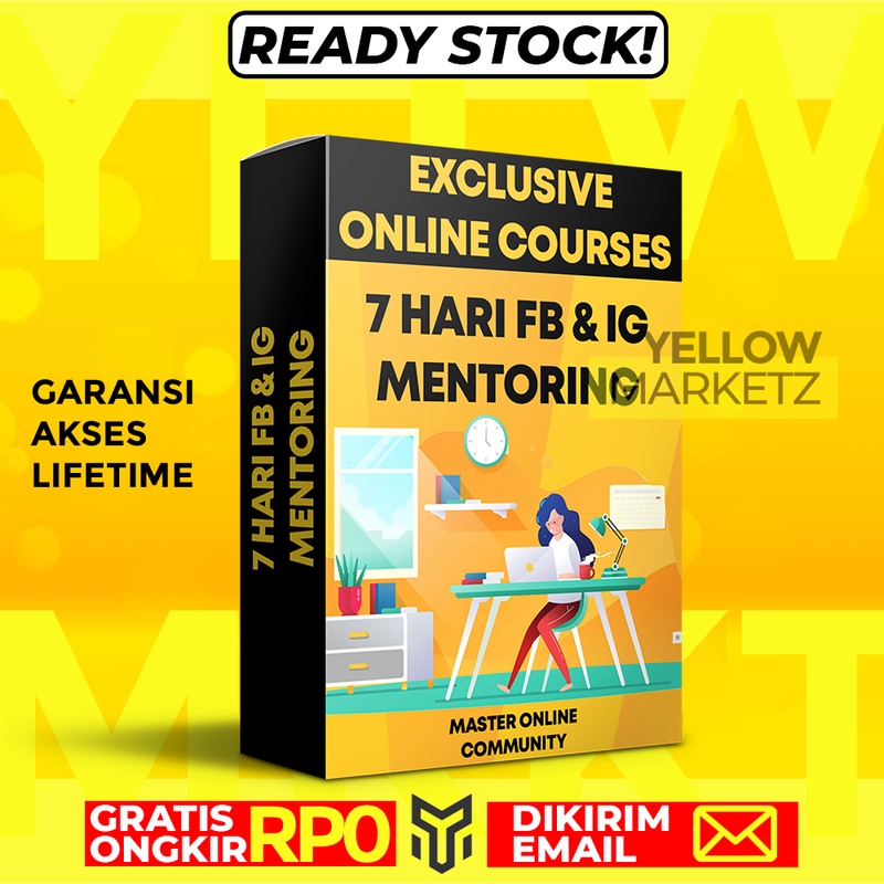 Jual 7 Hari Mentoring FB IG Lengkap Eksklusif Course Shopee Indonesia