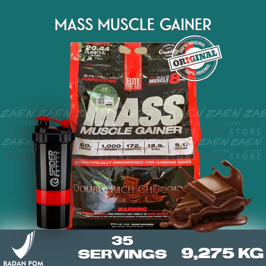 Jual Elite Labs Mass Muscle Gainer 20 Lbs Weight Gainer 20 Lbs Shopee