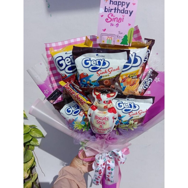 Jual BUKET SNACK 15 RIBU BUCKET SNACK BUKET WISUDA MURAH KADO