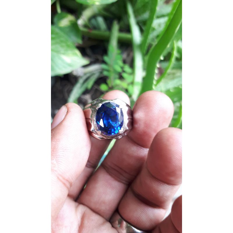 Jual Cincin Royal Blue King Safir Hq Mm Shopee Indonesia