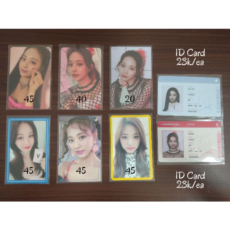 Jual TWICE TZUYU OFFICIAL PHOTOCARD SCRATCH CARD ID CARD ALBUM ERA