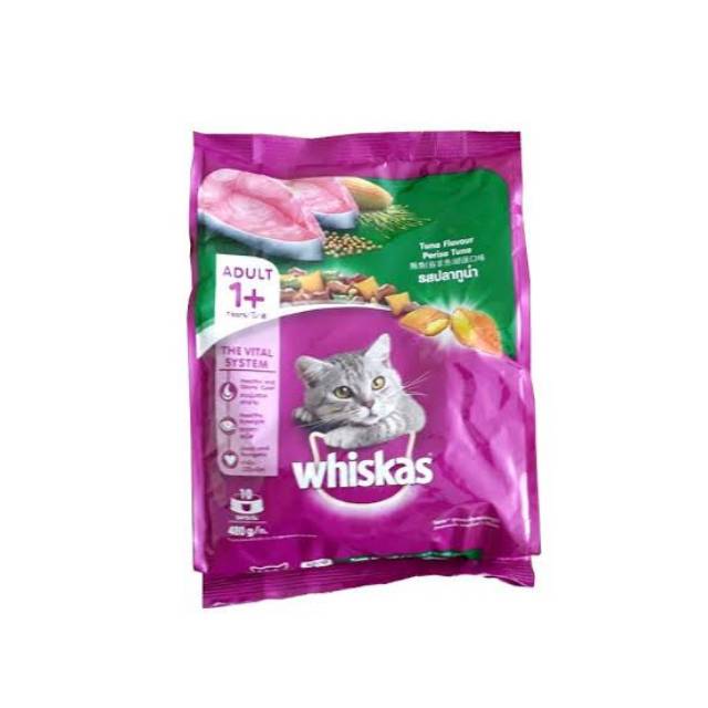 Jual MAKANAN KUCING WHISKAS 480GR 2 VARIAN Shopee Indonesia