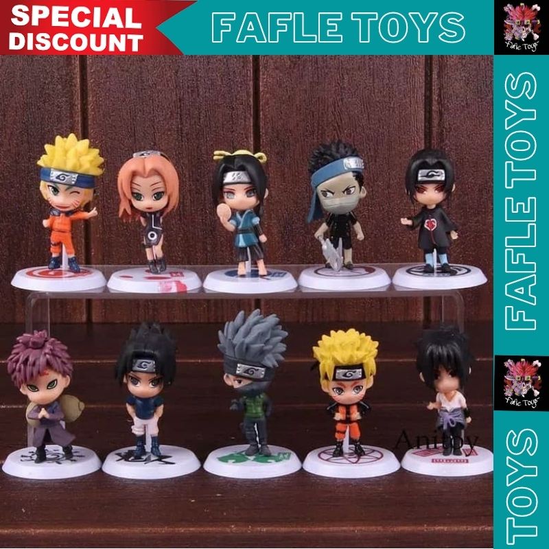 Jual Naruto Action Figure Figure Set Of 10 Murah Action Figure Topper