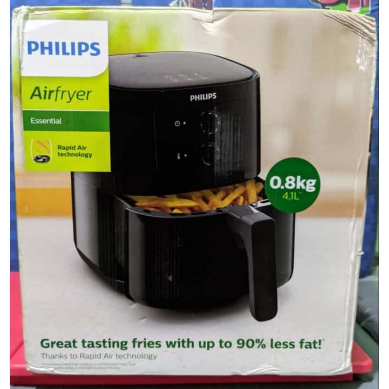 Jual PHILIPS HD9200 90 Essential Airfryer Spectre Black HD9200