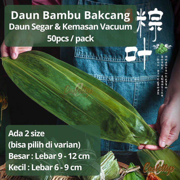 Jual Daun Bambu Segar Fresh Import Premium Pack Vacuum Untuk Bakcang