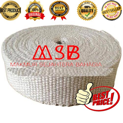 Jual ASBES PITA 3 ASBESTOS CLOTH TAPE 3 PACKING TAHAN PANAS