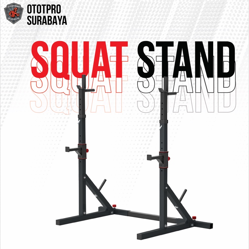 Jual Squat Stand Power Rack Gym Fitness Rack Adjustable Penyangga