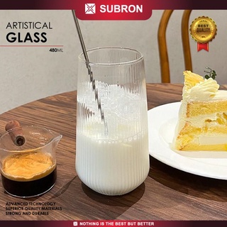 Jual Subron Gelas Kaca Ml Kopi Susu Ripple Kristal Tinggi Yo Reum