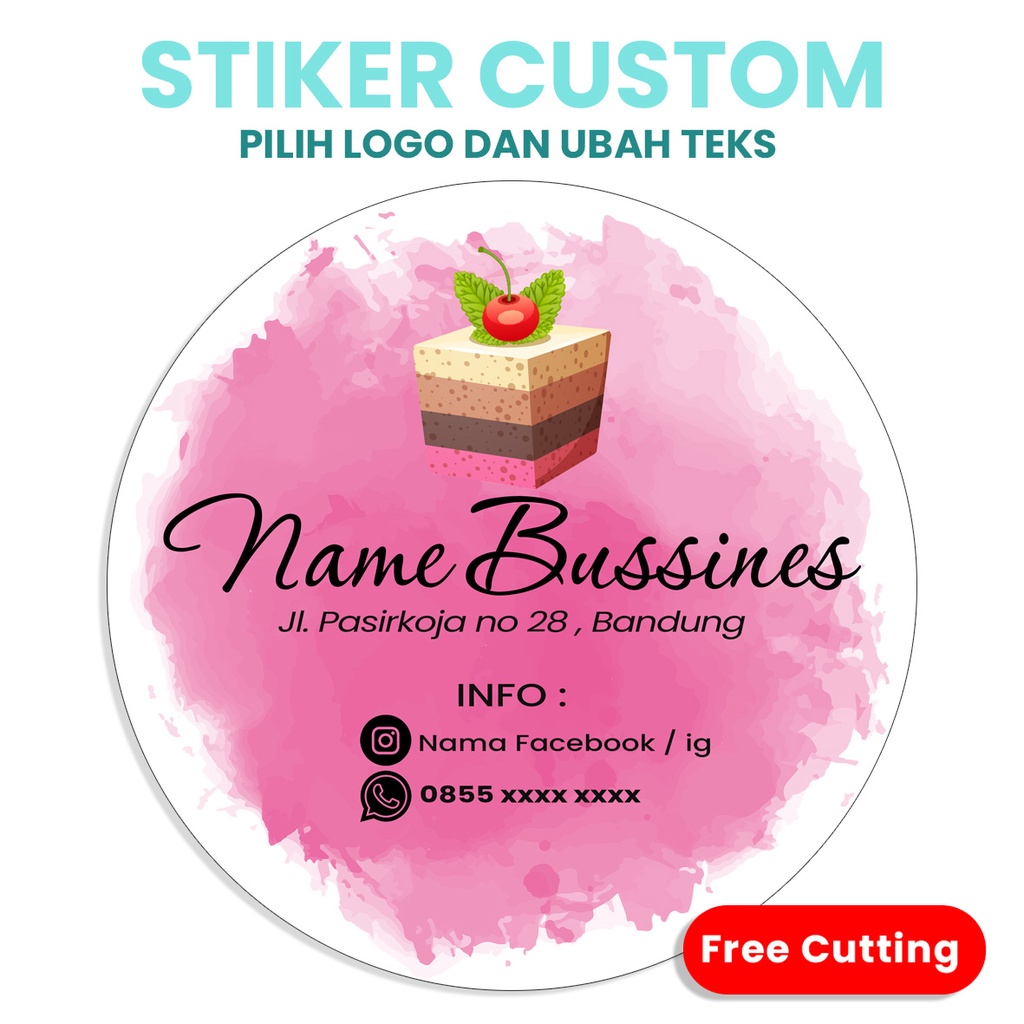 Jual Cetak Sticker Custom Stiker Chromo Lebel Produk Makanan