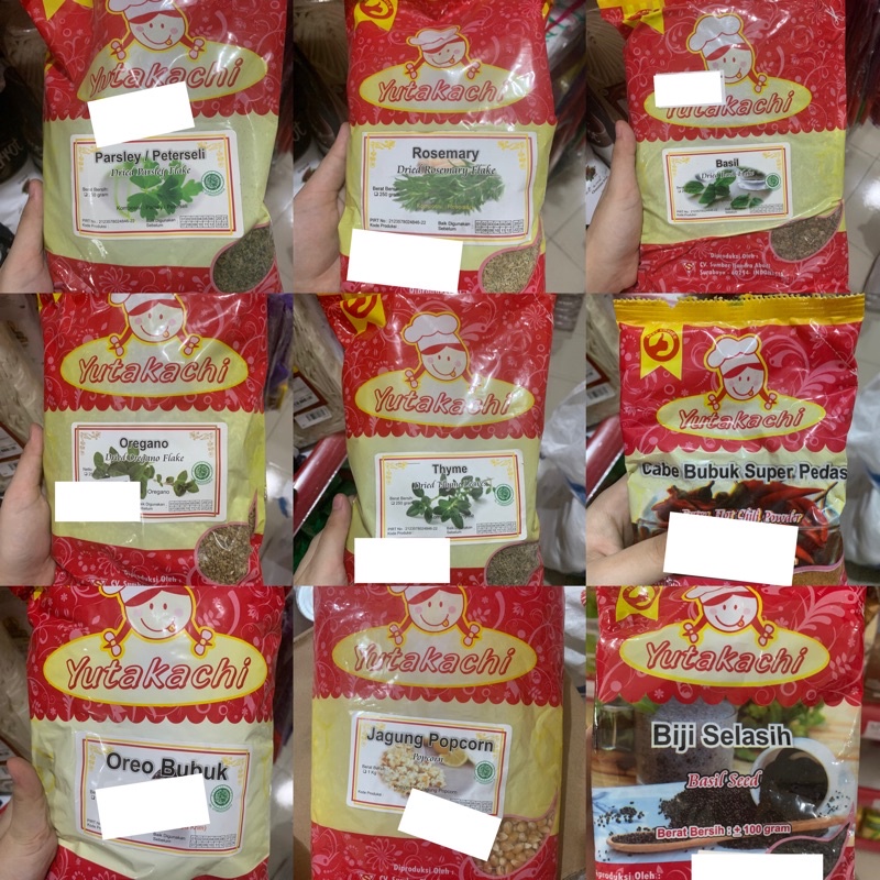 Jual Yutakachi Oregano Parsley Basil Rose Mary Spekuk Kayu Manis Dried