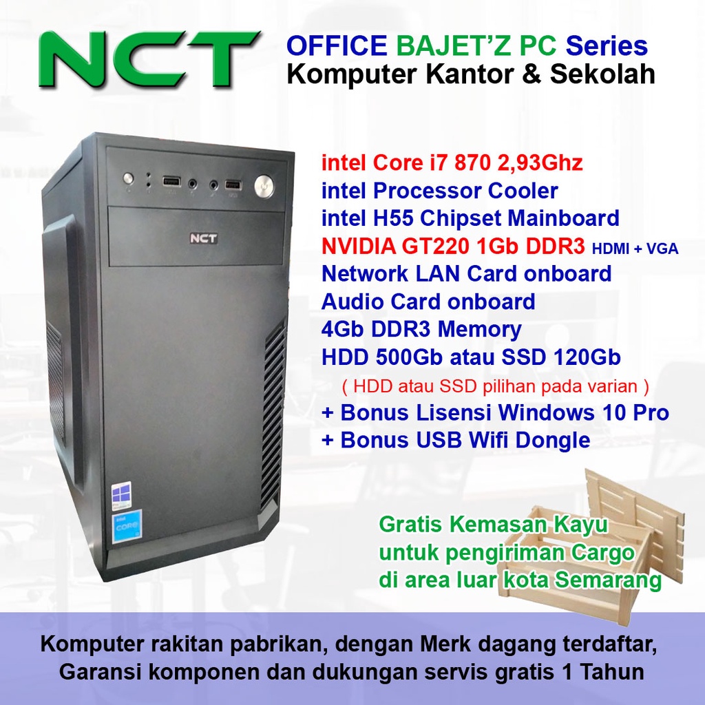 Jual Bajetz Pc Rakitan Core I Komputer Rakitan Core I Gen