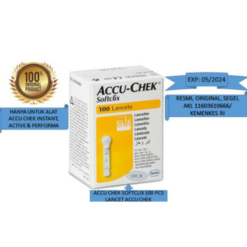 Jual Accu Chek Lancet Jarum Isi Pcs Shopee Indonesia