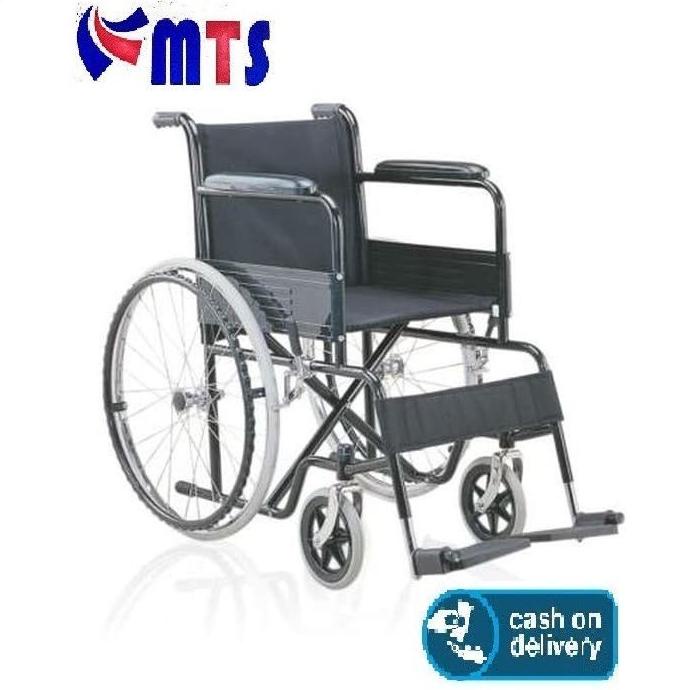 Jual HEMAT KURSI RODA SELLA 809 WHEEL CHAIR SELLA BISA DILIPAT HITAM