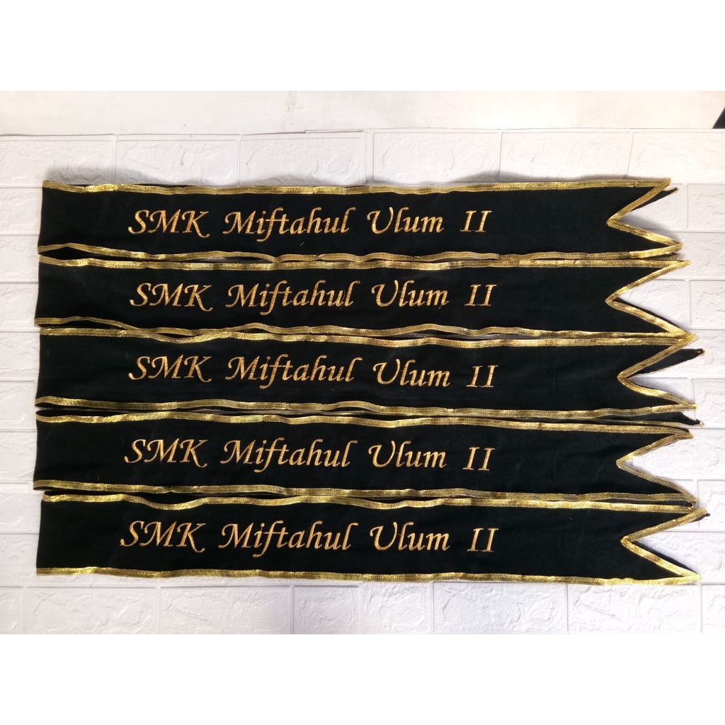 Jual Slempang Wisuda Slempang Bordir Graduation Sash Slempang Ulang