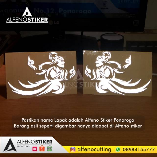 Jual Stiker Wayang Po Haryanto Kanan Kiri Cutting Sticker Shopee