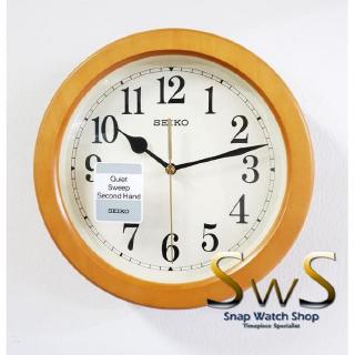 Jual Jam Dinding SEIKO QXA686B Jarum Detik Sweep Case Kayu 23cm Jam