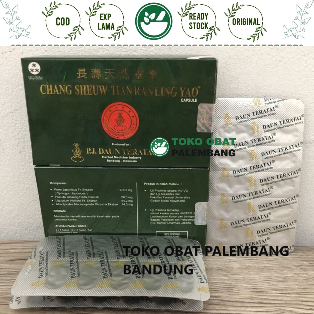 Jual Chang Sheuw Tian Ran Ling Yao Kapsul Daun Teratai Obat Kanker