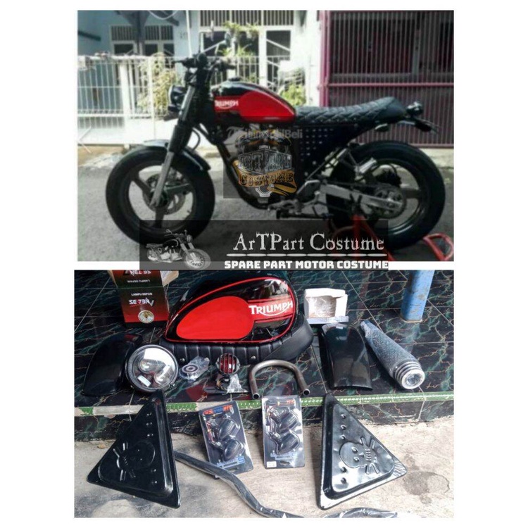 Jual Paket Boober Scrambler Motor Custom Japstyle Lengkap Komplit Murah